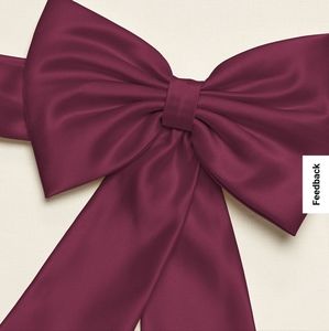 Flower girl sash with removable bow - Wine red